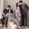 Kvinnors sömnkläder FDFKLAK Vinterpar PAJAMAS kostym Flanell Family Pijama Lover Night Men Women Casual Home Clothing M-3XL