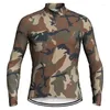 Yarış Ceketleri Açık Camo Camo Uzun Kol Bisiklet Bisiklet Bisiklet Bisiklet Motokros Downhill Gömlek Bisikleti Bike Pro Yarış Giyim Giyim Yolu Mountain Spor Top