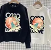 2023SS الإصدار المتقدم نساء سويترز فرنسا ملابس عصرية C Letter Graphic Fashion Round Neck Coach Channel Hoodie Sweater Tops Tops Tops Tops