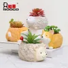 Decorative Objects Figurines If cartoon small animals have succulent plant flower pots creative horticultural micro landscape resin pot decorations 230815