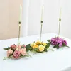 Dekorativa blommor 20 cm rose pion Peony Artificial Silk Wreath Candlestick Garland Jul dekorationsfönster Rekvisita Bord Bröllopsarrangemang