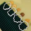 Bakning formar 4st/set oregelbunden form cookie cutter prägling mögel bröllopsfest fondant dessert kaka dekorera verktyg kex