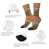 Men's Socks Mondrian-Style Reinvented - De Stijl Mondrian Casual Pattern Unisex Winter Hip Hop Happy Street Style Crazy Sock