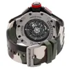 Richarmilles Tourbillon Horloge Automatische mechanische horloges Pols Zwitserse horloges Serie RM60 Flyback Automatisch 50 mm titanium herenbandhorloge RM60 WN-YBKJ
