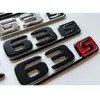 Chrome Black Letters Number Trunk Badges Emblems Emblem Badge Sticker for Mercedes Benz W166 C292 SUV GLE63s GLE63 S AMG242q