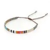 チャームブレスレットYastyt Boho Miyuki Bracelet for Women Friendshion Jewelry Tila Beads調整可能なジュエリービーズパルスラMujer Femme