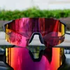 Utomhus Eyewear 3 Lens UV400 Men Women 2023 Sport Cycling Glasses Mountain Road Bike Racing Goggle MTB Bicycle Solglasögon Rinnande Ridning 230815