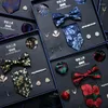 Bow Ties Collar Lead Knot Pocket Handduk Brosch presentförpackning Män bär affärer 8-stycken kvalitetsuppsättningstillbehör för