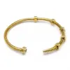 Bangle 10a Gigh End Designer 6 Skruvar älskar gåva armband armband för kvinnor män rostfritt stål par tråd armband aldrig blekna