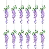 Fiori decorativi imikeya 12pcs wisteria artificiale appesa nozze decorazioni false decorazioni