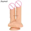 Dildos/Dongs Double Dildos Stimulate Vagina and Anus Huge Penis with Suction Cup Erotic Double Head Phallus Soft Dick Sex Toys for Women HKD230816