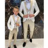 Men's Suits 2023 Shawl Collar Men/Boy Suit For Wedding: Custom Made Costume Slim Fit Formal Groom Tuxedos 3PCS