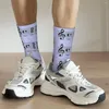 Men's Socks Music Notes Wibbly-wobbly Timey-wimey Men Women Windproof Novelty Spring Summer Autumn Winter Stockings Gift