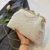 Evening Bags Designer Women Sequin Metal Handbag Chain Shoulder Bag Fashion Lady Party Clip Shell Coin Purse Luxury Clutch