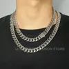 Ketten Ulj Silber Farbe Kubanische Verbindung Kette Halskette für Männer und Frauen 316L Edelstahl Hip Hop Schmuck Schmuck