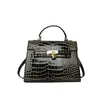 Factory wholesale ladies shoulder bags 6 colors daily Joker embossed leather handbag classic crocodile handbags elegant fashion backpack 8099#