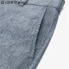 Pantaloni maschili per uomini pantaloncini in lino in cotone mezza elastica in vita estate comfort leggero rilassato semplice casual 01103340 230815