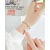 Link Bracelets INS Mori Style Niche Accessories Fashion Simple Frosted Adjustable Titanium Steel Bracelet