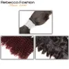 Perucas de renda Rebecca 3 Bundles Braiding Human Hair Bulk para Remy Indian Deep Wave 230815