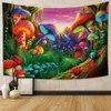 Tapisserier Fairy Tale Forest Tapestry Wall Hanging Fantasy Estetic For Kids Girls Bedroom Living Room Dorm Decor