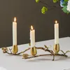 Candle Holders Medieval Nordic Romantic Dinner Decoration Brass Retro Candlestick Ornaments Home Furnishings