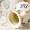 Tazze di tazze e piatto ristorante francese pomeriggio tè caffè mobili per la casa in stile retrò set di vaso in ceramica 230815