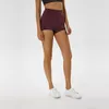 Shorts attivi Summer Women Yoga Soft Fabric Fitness Jogger High Waist Solid Sport Allenamento Slim Tummy Control Gym Athletic