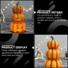 Other Event Party Supplies LED Decor Glowing JackOLantern Halloween Pumpkin Luminous Pumpkins Outdoor Resin Decoration 230815