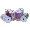 Nyhetsartiklar Euro Dollar Money Box Safe Cylinder Piggy Banks For Coins Deposit Boxes 230815