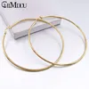 Stud CHIMDOU Gold color Stainless Steel Earrings 2023 Women Small or Big Hoop Party Rock Gift Two colors wholesale 230816