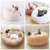 Andere kat levert bedden rond comfortabel kalmerend hondenbed voor katten kalmerende anti anxiet house fleece marshmallow kussen 230815