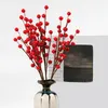 Decorative Flowers Stylish Berries For Christmas Wreaths Foam Holiday Decor Eye-catching Artificial Holly Berry Home Xmas