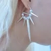 Hoop -Ohrringe Grunge Rock Niete Cool Hip Hop für Frauen Mädchen Schmuck Punk koreanische Modezubehör