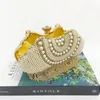 Avondtassen damestas avondtas gouden tassel schouder diamanten tas dames parel handtas feest bruiloft tas 230815