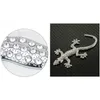 3D Solid Diamond Metal Gecko Naklejki samochodowe Zmodyfikowane karcie3270