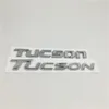 Für Hyundai Tucson Heckstamm Heckklappe Emblem Logo -Logo -Typenschild Chrom -Aufkleber206D287s