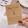 Colares pendentes da série de Natal da moda estilos de árvores sapatos Santa Claus Classic Gift Card Chain Gold Chain Jóias Presentes Drop de Dh9lf