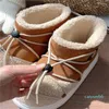 ブーツ冬の女性防水雪の天然ウール足首のスパンコールスキー用の温かい靴