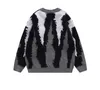 Męskie swetry Seveyfan Winter Sweater Hip Hop Knitwears Knitted Got Gothing Gothic Grunge Ubrania Dark Academia Streetwear 230815