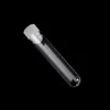 12x60mm clear plastic test tube with caps for scientific experiments, party, decorate the house, candy storage Sxfep