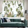 Tapestries Tropical Rainforest Tapestry Green Plant Leaves Room Wall Background Decoration Wall Hanging Room Decor Mural R230816