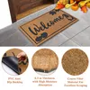 Teppiche Ourwarm Door Mat Thank Thanksgiving Willkommen Kürbis Nicht schlupfbares Waschbad Balkon Halloween Teppich Küchenparty Dekor Dekor