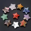 Natural Crystal Stone Tallado de 20 mm Craft Star Ornaments Quartz Crystal Healing Decory Jewellry Accesorio