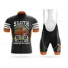 Cycling Jersey Sets Cycling Jersey Custom grandpa sloth Set Retro Mens Summer Bicycle Clothing Shirts Suit Bicycle Bib Shorts MTB Ropa Maillot 230815