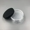 50g 50ml de plástico em pó vazio capa face pó pó blusher maquiagem recipientes de potes cosméticos com tampas de peneiramento qxaju