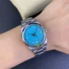 Vs 126000 Watch Mechanical Cal.3235 Movement 36mm Blue Dial 72-timmars kinetisk energilagring 904L Stålband Sapphir Crystal Glass Swiss Ice Blue Luminous Waterproof