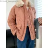 Women's Down Parkas C 2022 New Women's Winter Fur Collar Long Sleeve Solid Color Casual Full Matching Warm Coat Women's Fashion Zipper Loose and Unique Jacket Z230817