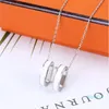 Multi-Style Women Necklace Designer Letter Pendant Jewelry Necklace Stainless Steel Enamel Clavicle Chain Necklace Fashion