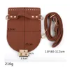 Tas onderdelen accessoires handgemaakte lederen tas set naaipas lederen deksel met gaten tas band diy accessoires voor breien rugzak vrouwen handtas 230815