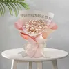 Dekorativa blommor DIY Flower Bouquet Set Wedding Bouquets med omslagspapper Magnolia för Bride Valentine's Day Anniversary